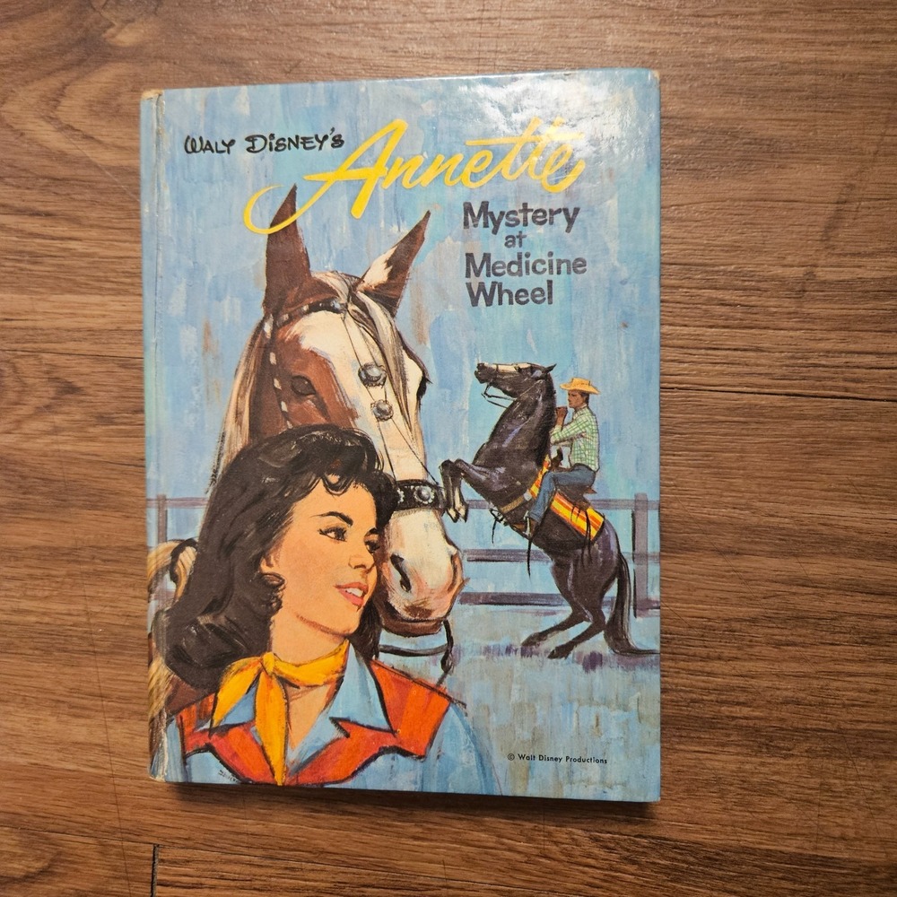 Vintage Walt Disney's Annette Mystery At Medicine Wheel Book Whitman 1964 HB